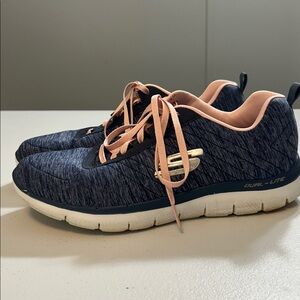 Skechers Blue and Peach Sneakers Size 10 US